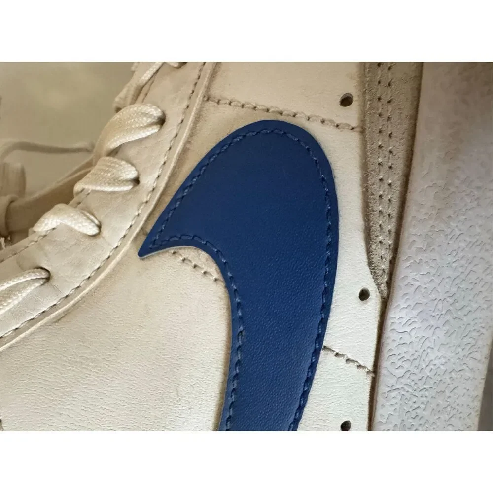 Nike blazer mid  77 vintage racer white blue high top sneakers sporty athletic b